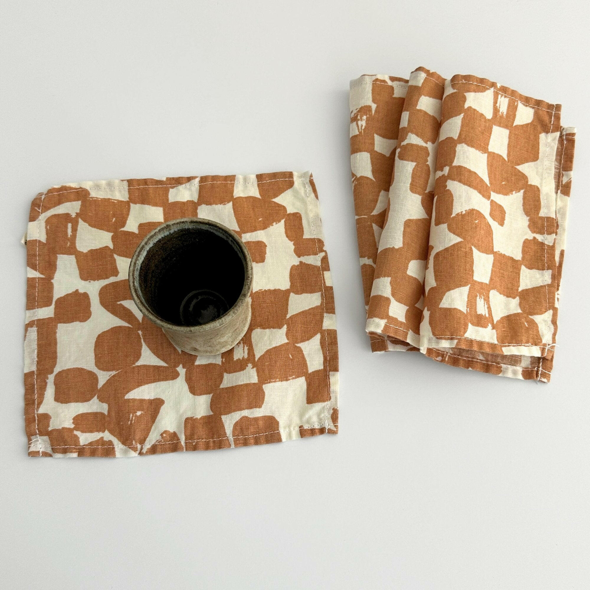 Jenny Pennywood Linen-Cotton Cocktail Napkins (Set of 4).