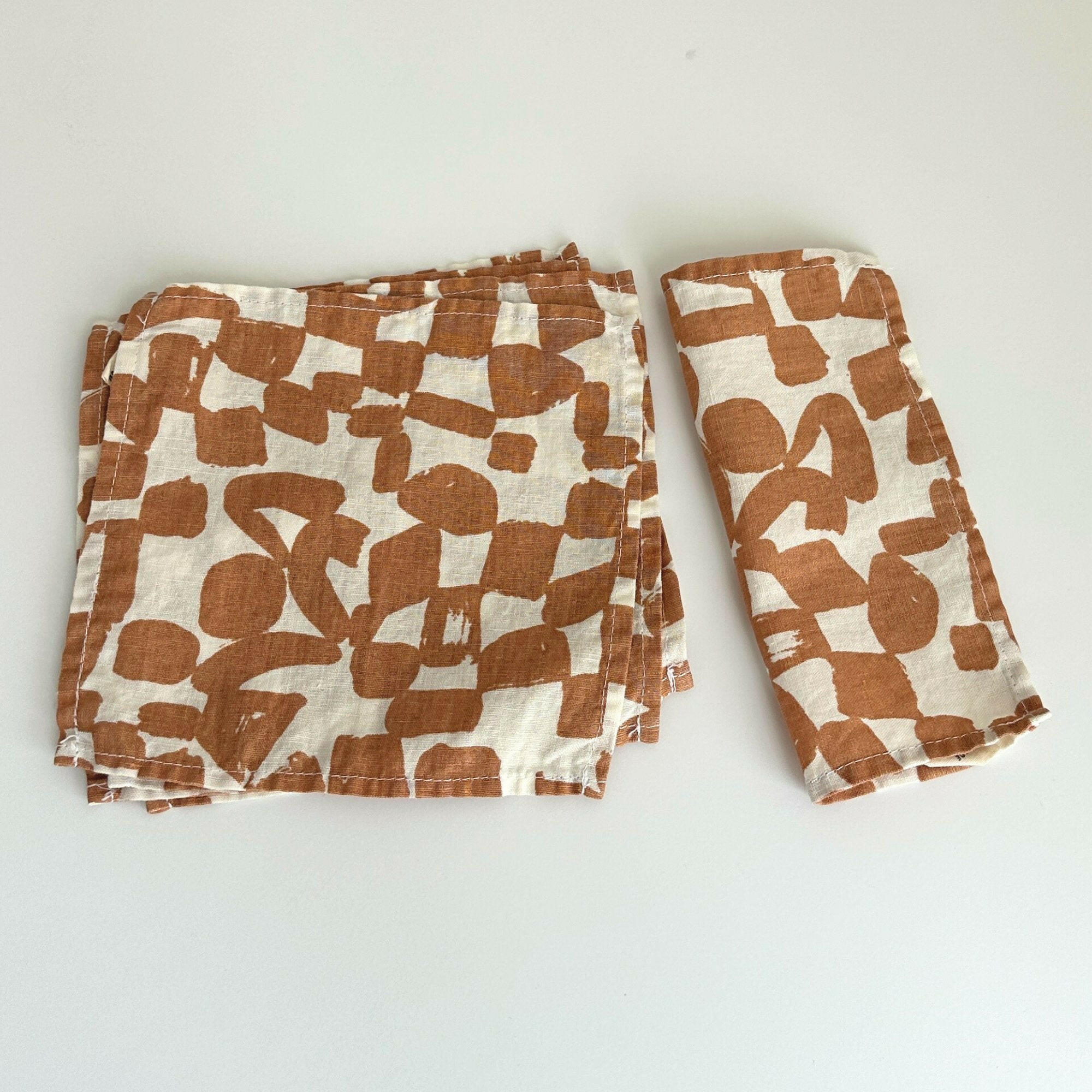 Jenny Pennywood Linen-Cotton Cocktail Napkins (Set of 4).