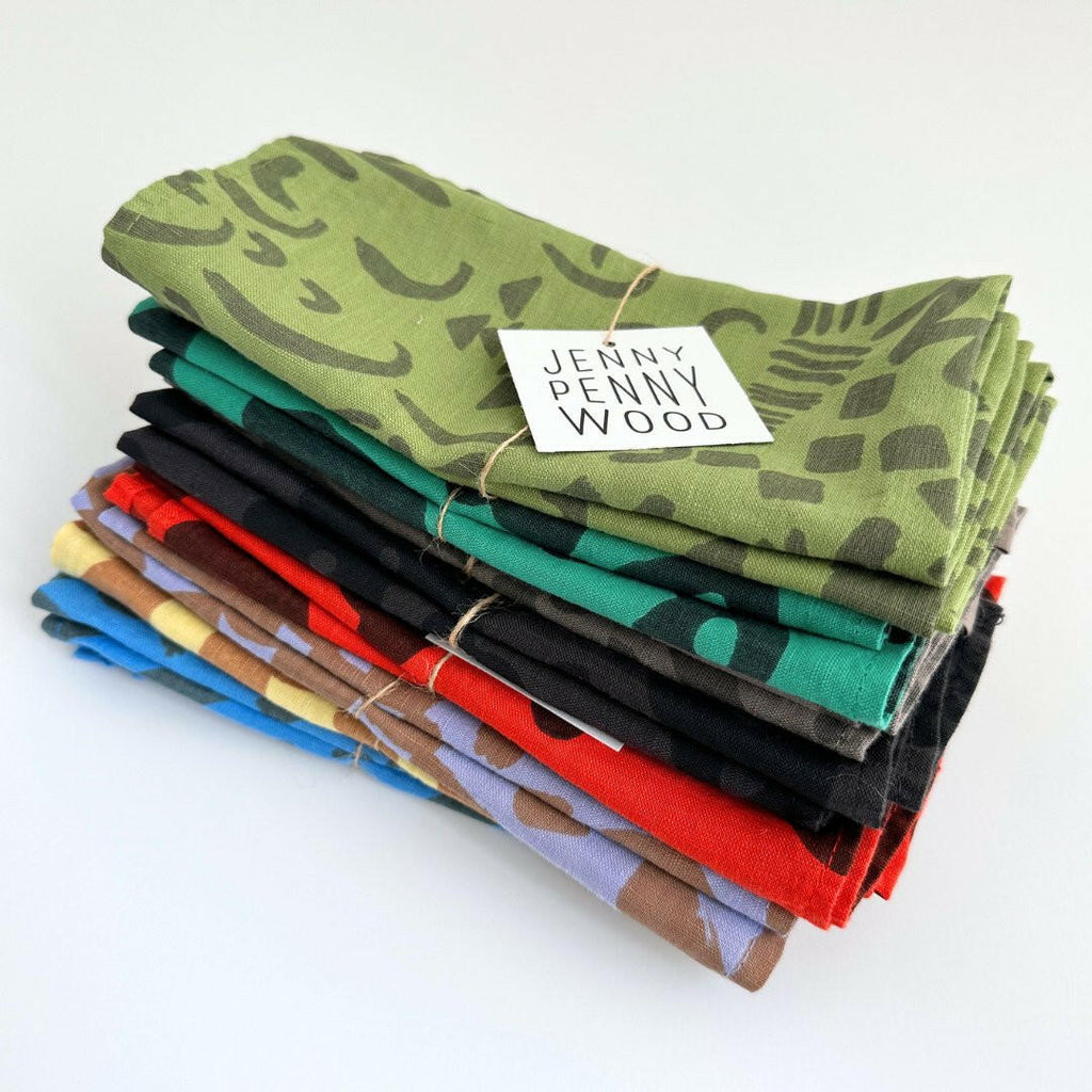 Jenny Pennywood Linen-Cotton Dinner Napkins (Set of 2).