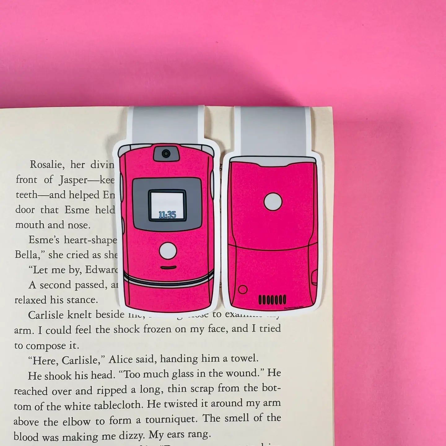 Flip Phone Magnetic Bookmark by Siyo Boutique