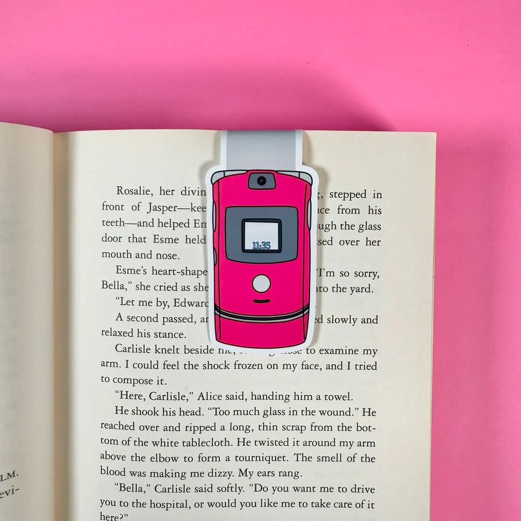 Flip Phone Magnetic Bookmark by Siyo Boutique