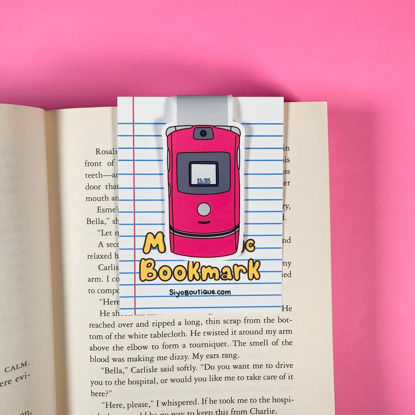 Flip Phone Magnetic Bookmark by Siyo Boutique