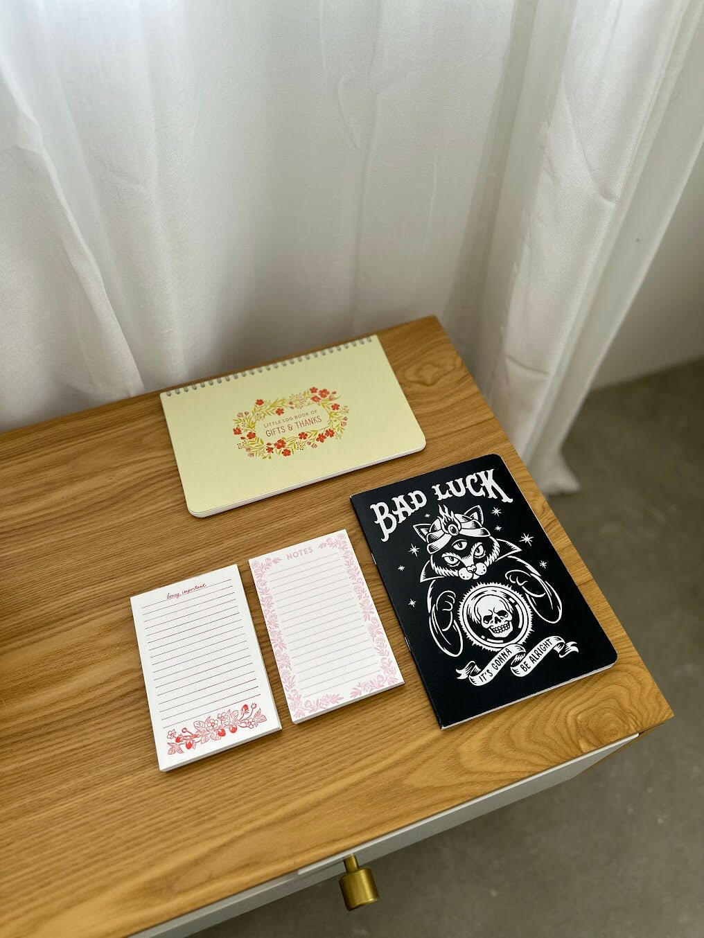 Gift & Thanks Log Book | 15 Double-Sided Pages for Recording Gratitude | Letterpress Printed | 5.75" x 9" | Made in Massachusetts.
