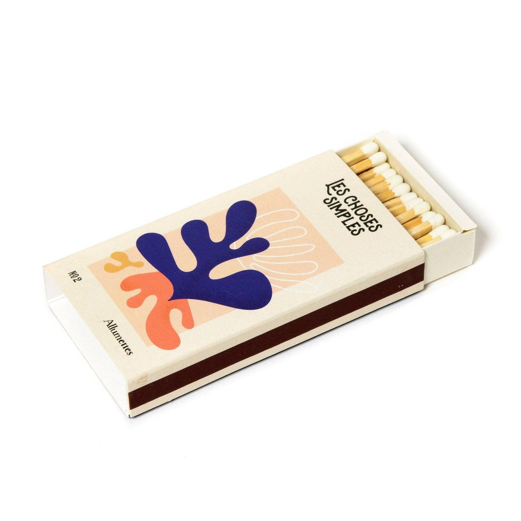 Long Candle Matches in Mediterranean blue.