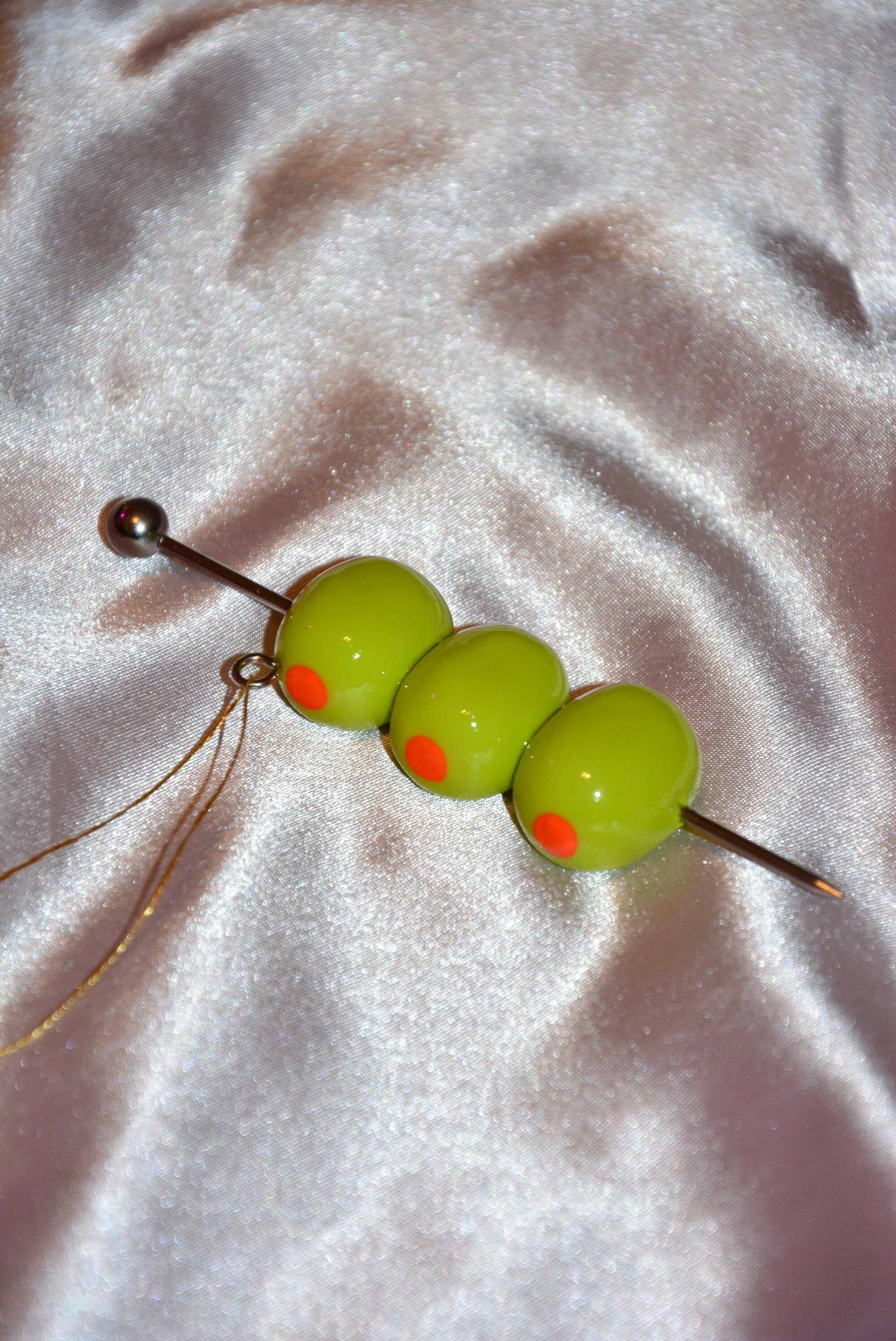 MARTINI OLIVE ORNAMENT.
