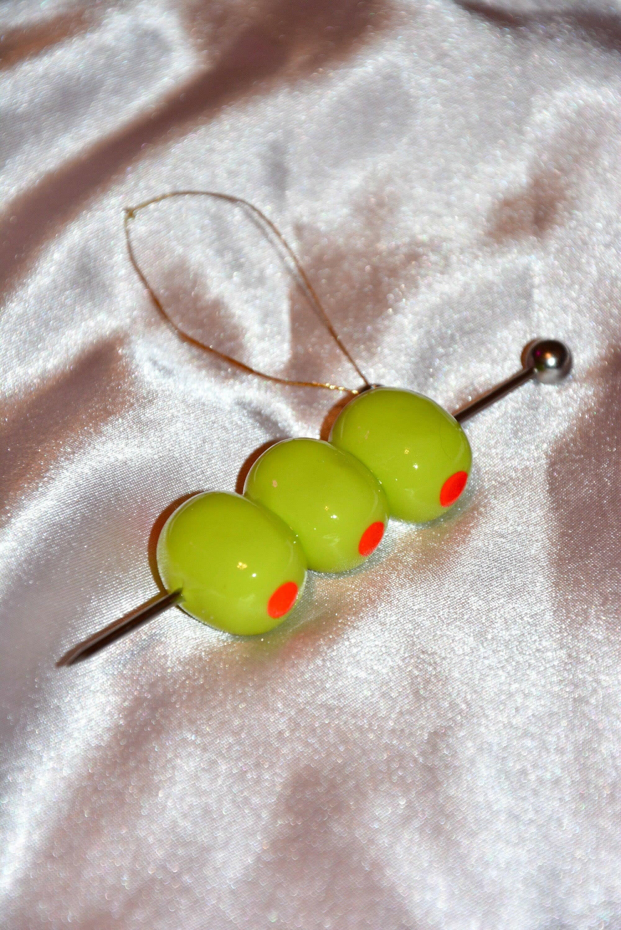 MARTINI OLIVE ORNAMENT.