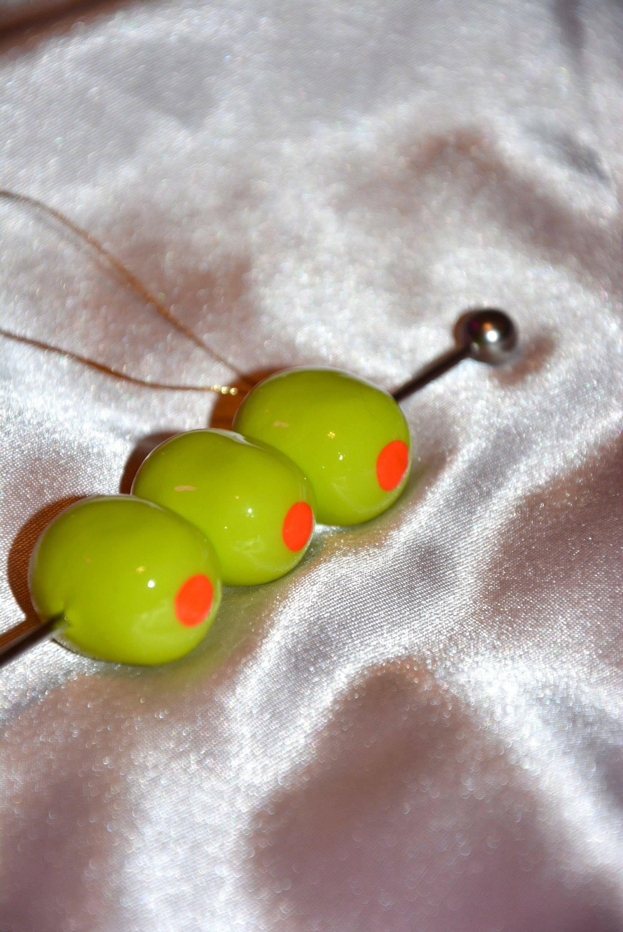 MARTINI OLIVE ORNAMENT.