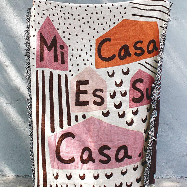 Mi Casa Es Su Casa Throw Blanket