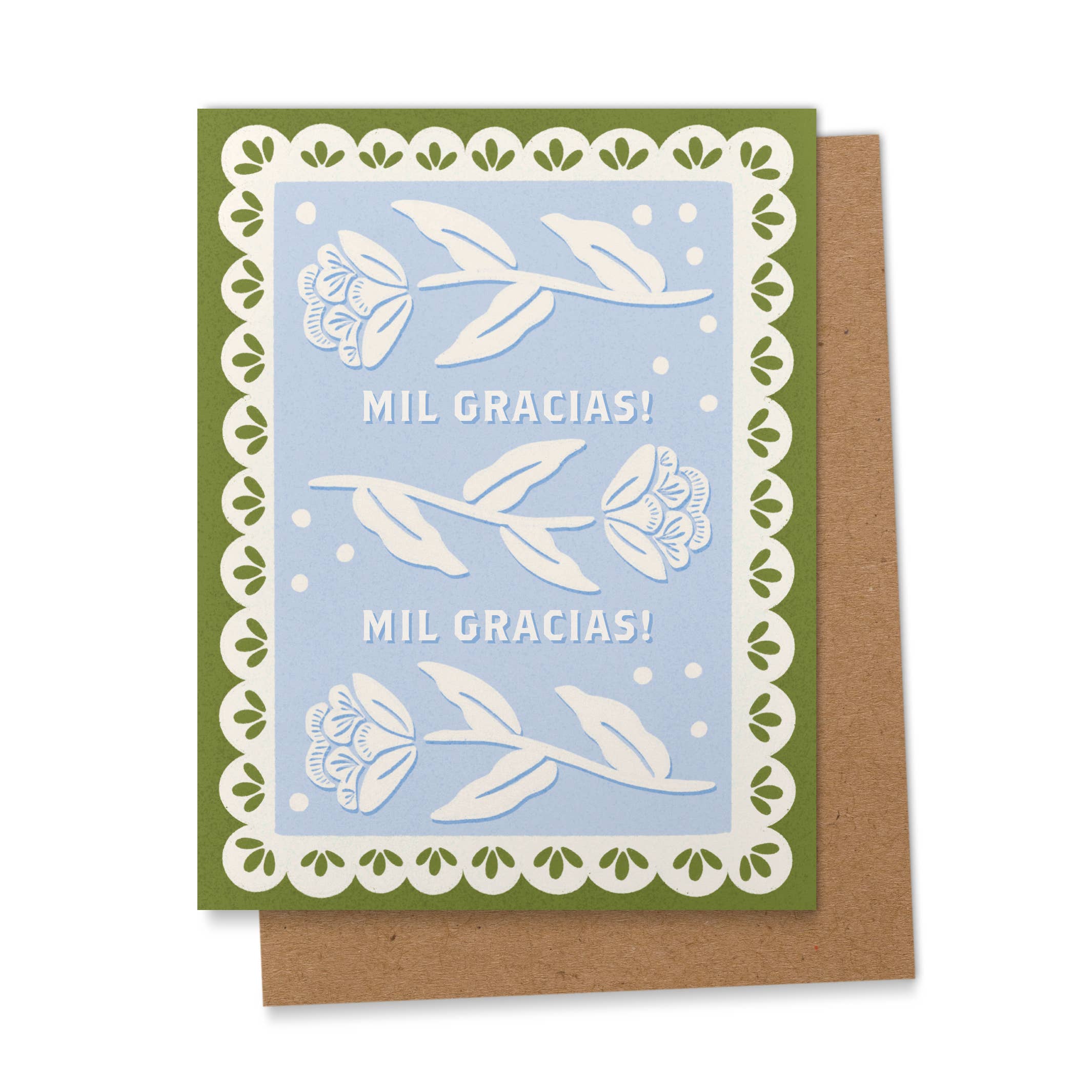 Mil Gracias - Papel Picado Thank You Card by Ana Peake