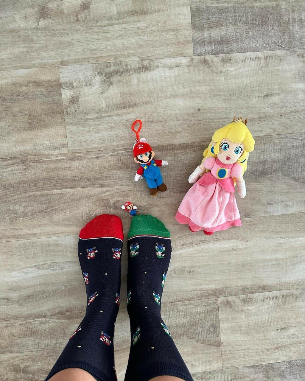 Mismatched Mario & Luigi Socks.