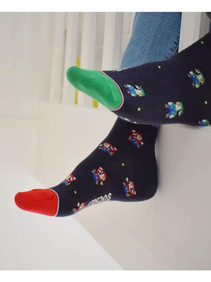 Mismatched Mario & Luigi Socks.