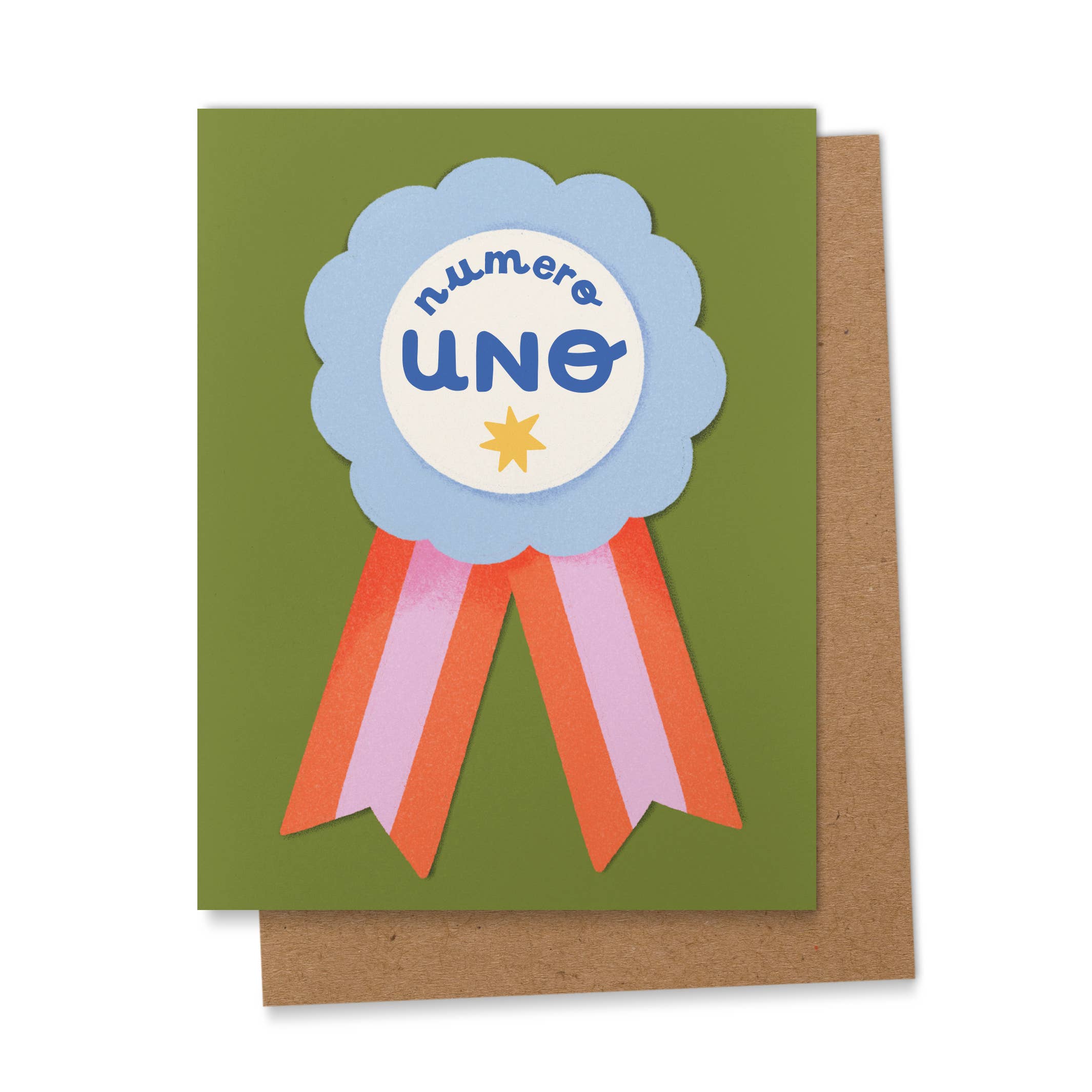 Numero Uno Greeting Card by Ana Peake