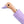 Original Duckhead Sustainable Umbrella, Lavender, Made from Recycled Plastic Bottles with Carved Duckhead Hand.