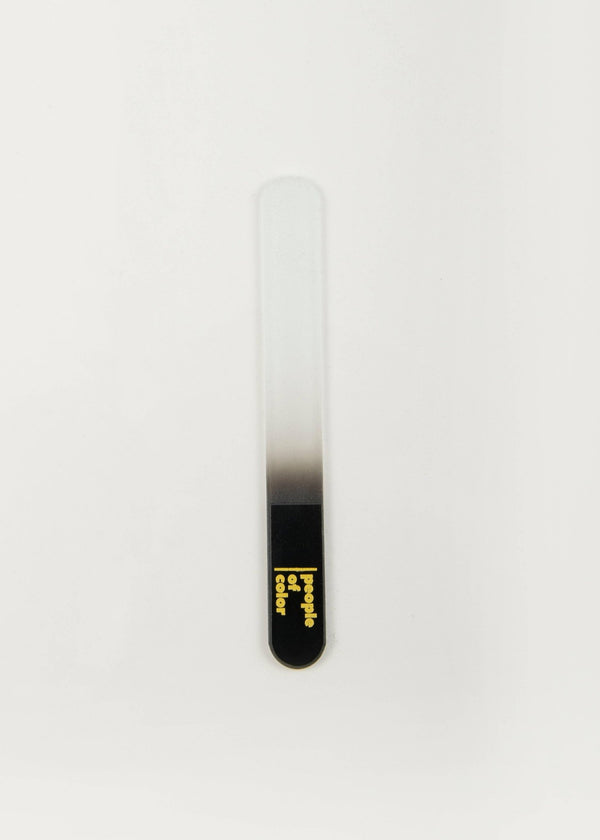 People of Color Glass Nail File - Gentle Nail Care with Forever Lifespan.