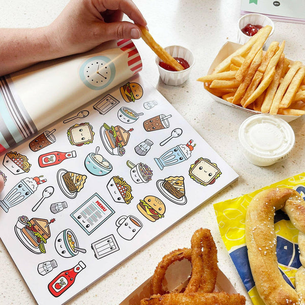 Pipsticks - Draw-Along Food Sticker Book: 0001.