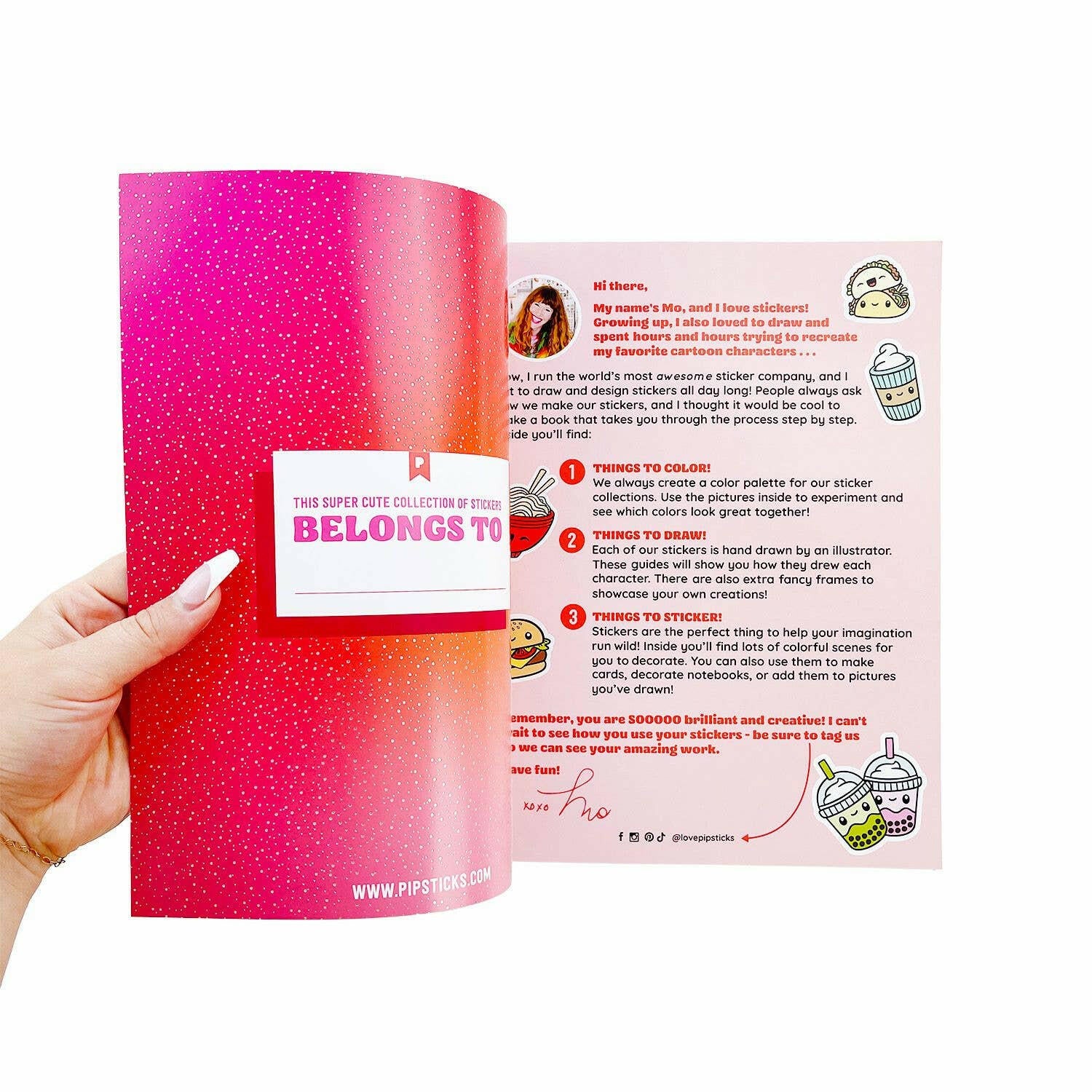 Pipsticks - Draw-Along Food Sticker Book: 0001.