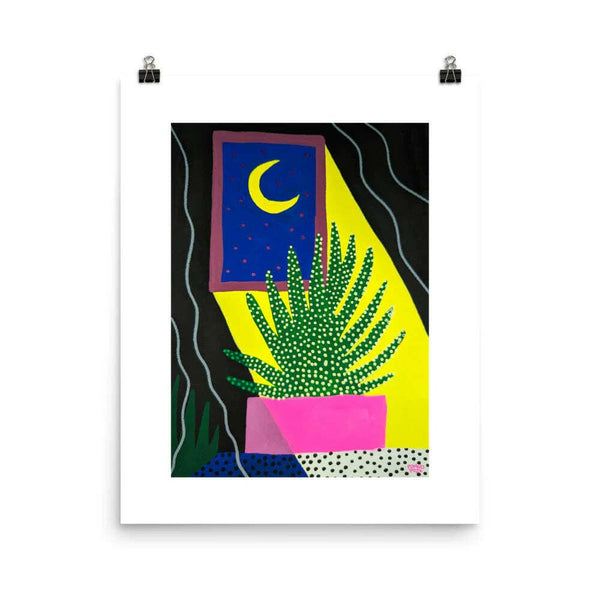 The Moon Art Print | Tarot Collection | Embrace Dreams & Shadows.