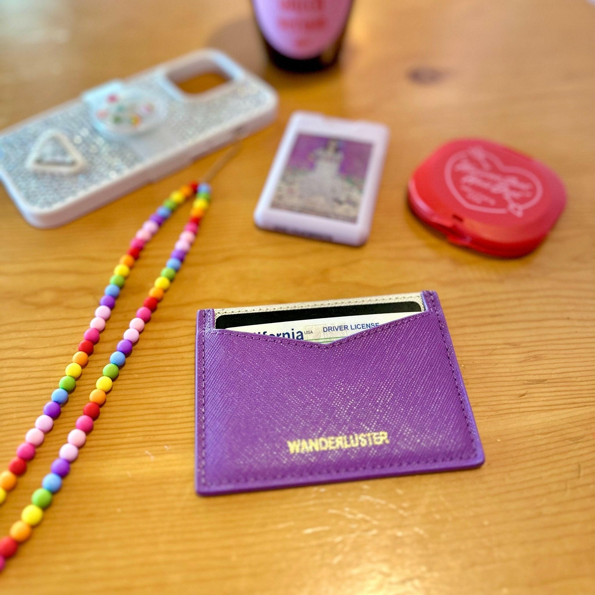 Rainbow Bead Phone Strap.