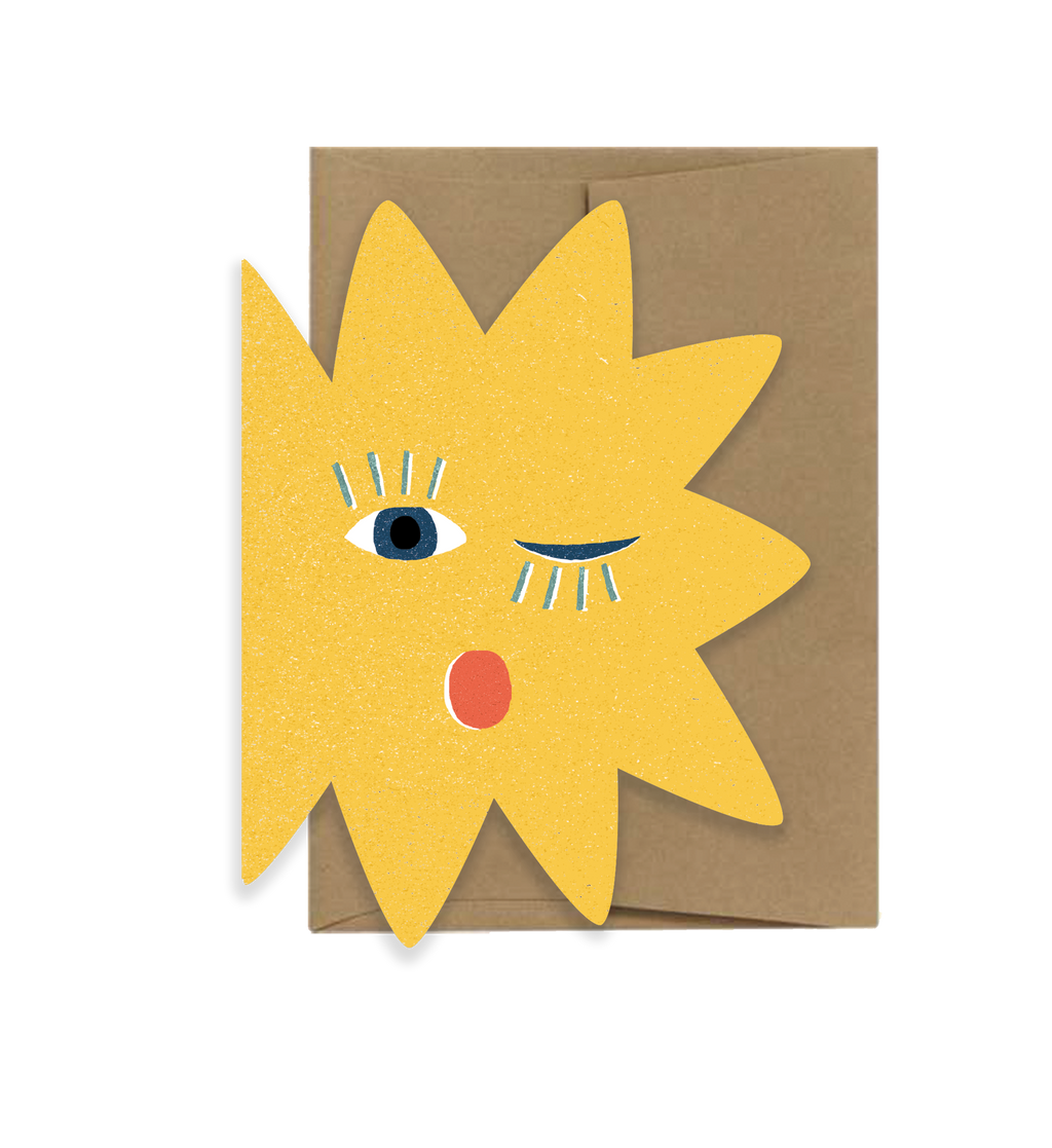 Star Blink - Die Cut Greeting Card
