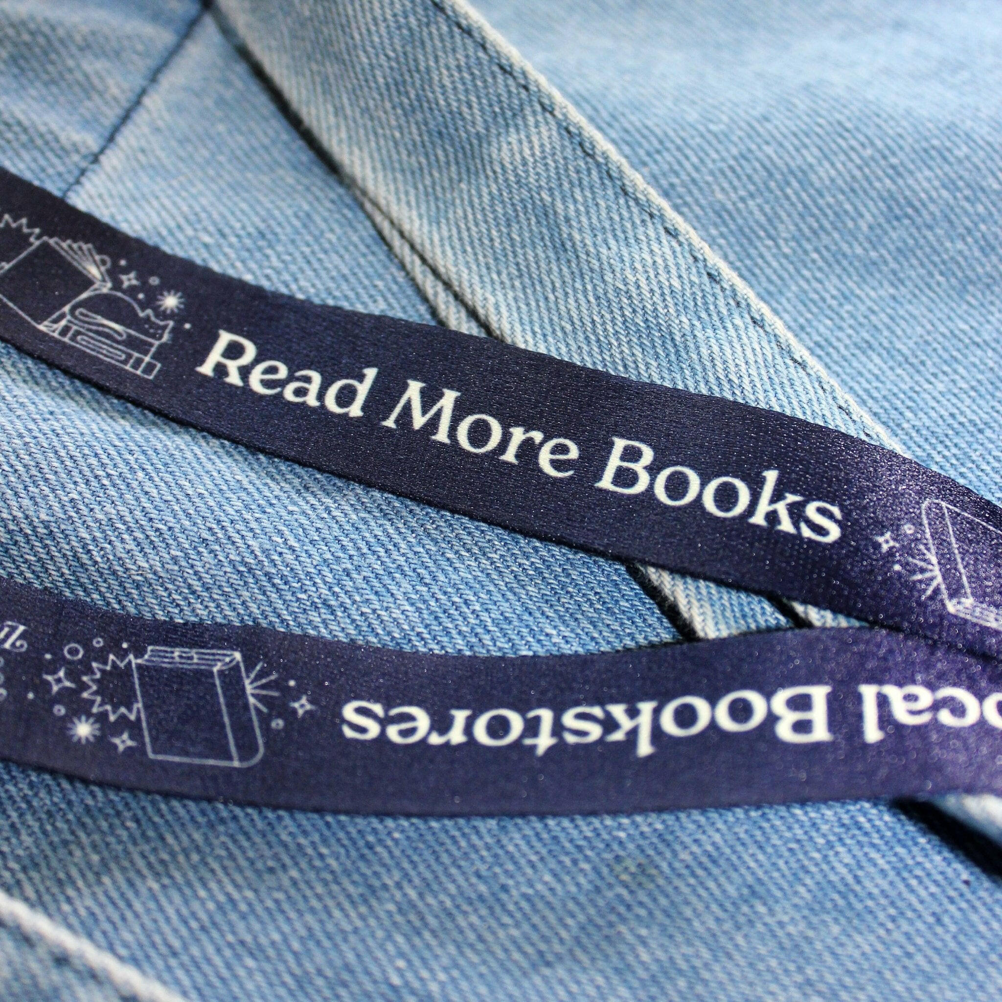 "Support Local Bookstores" Book Lover Neck Lanyard.