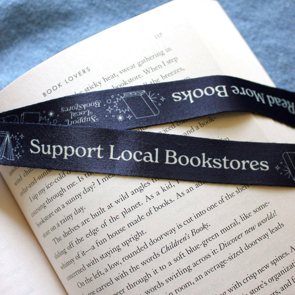 "Support Local Bookstores" Book Lover Neck Lanyard.