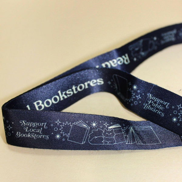 "Support Local Bookstores" Book Lover Neck Lanyard.