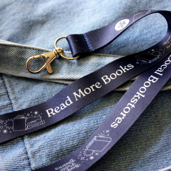 "Support Local Bookstores" Book Lover Neck Lanyard.