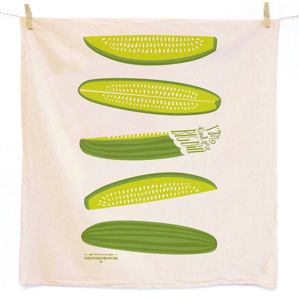 The Neighborgoods Big Dill Tea Towel Set of 2 (Dill, Pickle) - Ruby's Old & New