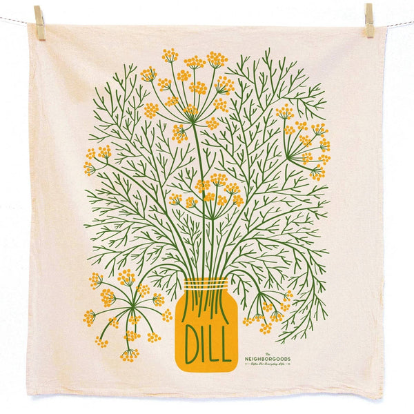 The Neighborgoods Big Dill Tea Towel Set of 2 (Dill, Pickle) - Ruby's Old & New