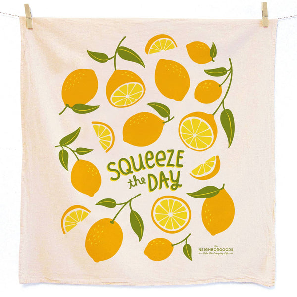 The Neighborgoods Peach Tart Tea Towel Set of 2 (Peach, Lemon) - Ruby's Old & New