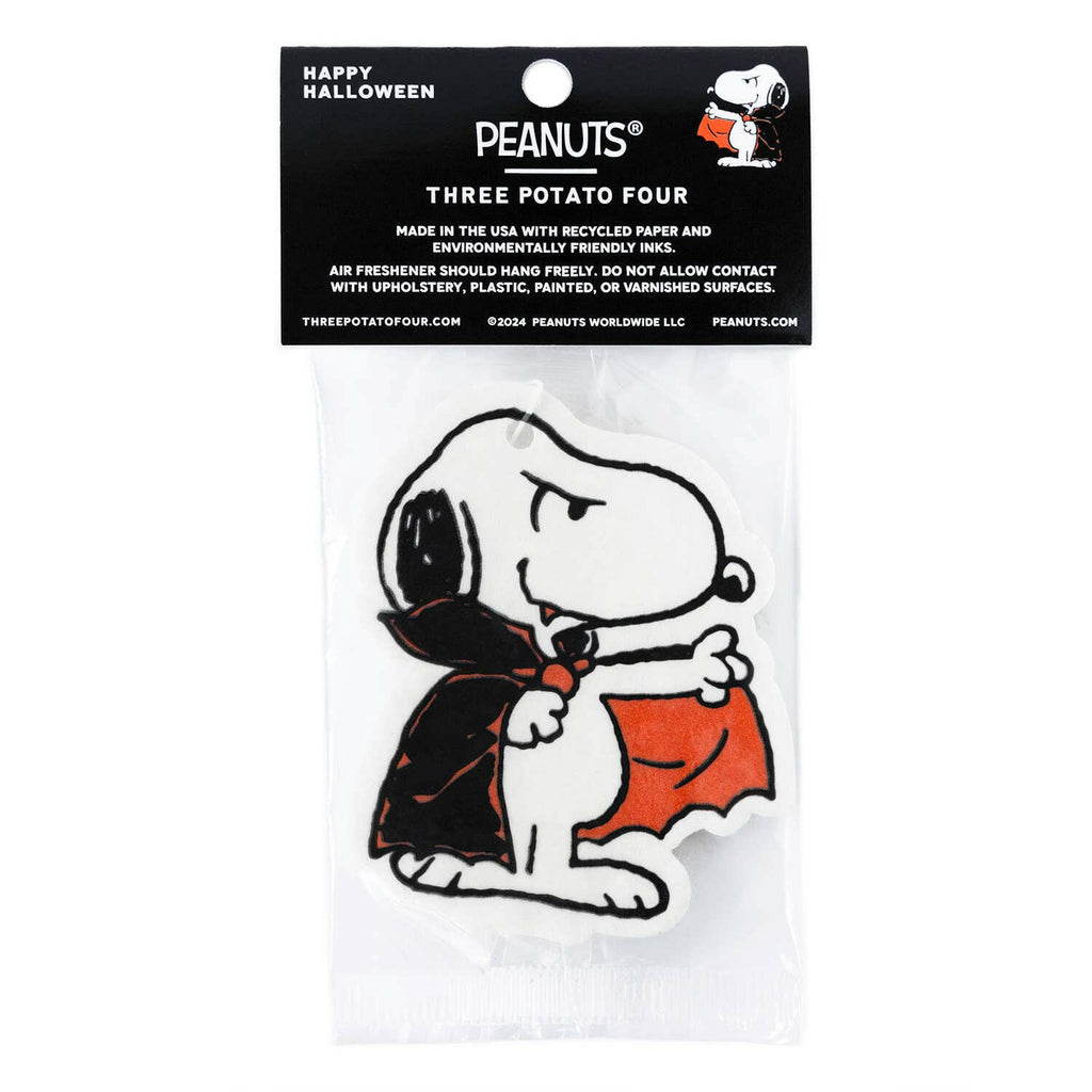 Snoopy Dracula Car Air Freshener - Cinnamon Scent.