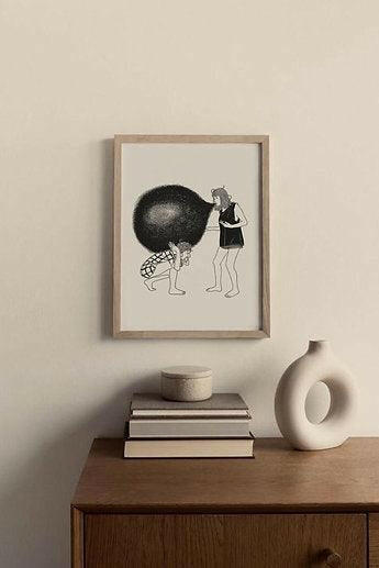 Weight of Words Art Print - "Opinions #259" by Leslie Molina.