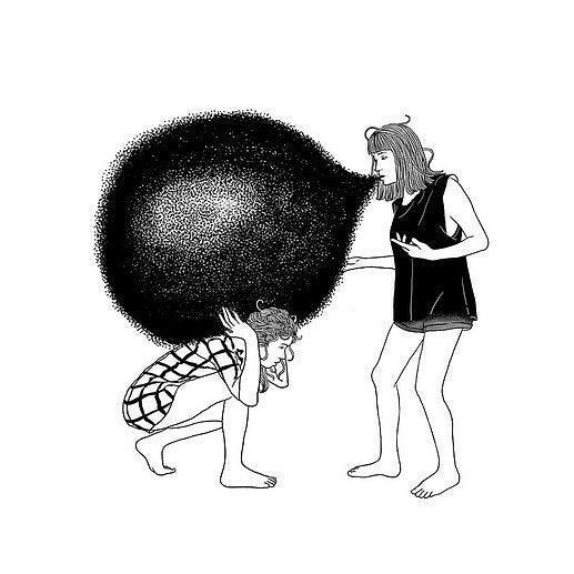 Weight of Words Art Print - "Opinions #259" by Leslie Molina.