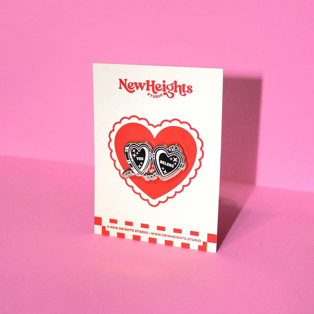 "You Belong" Self-Love Empowerment Enamel Pin.