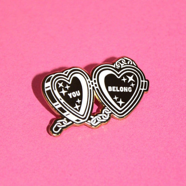 "You Belong" Self-Love Empowerment Enamel Pin.